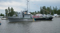 День Військово-Морських Сил в Миколаєві 05.07.2015. Військові кораблі в руслі Інгулу