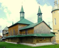 Церква Св. Миколи, дер. храм 1854 року, Великий Любінь.