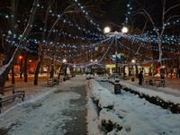 Предновогодний город